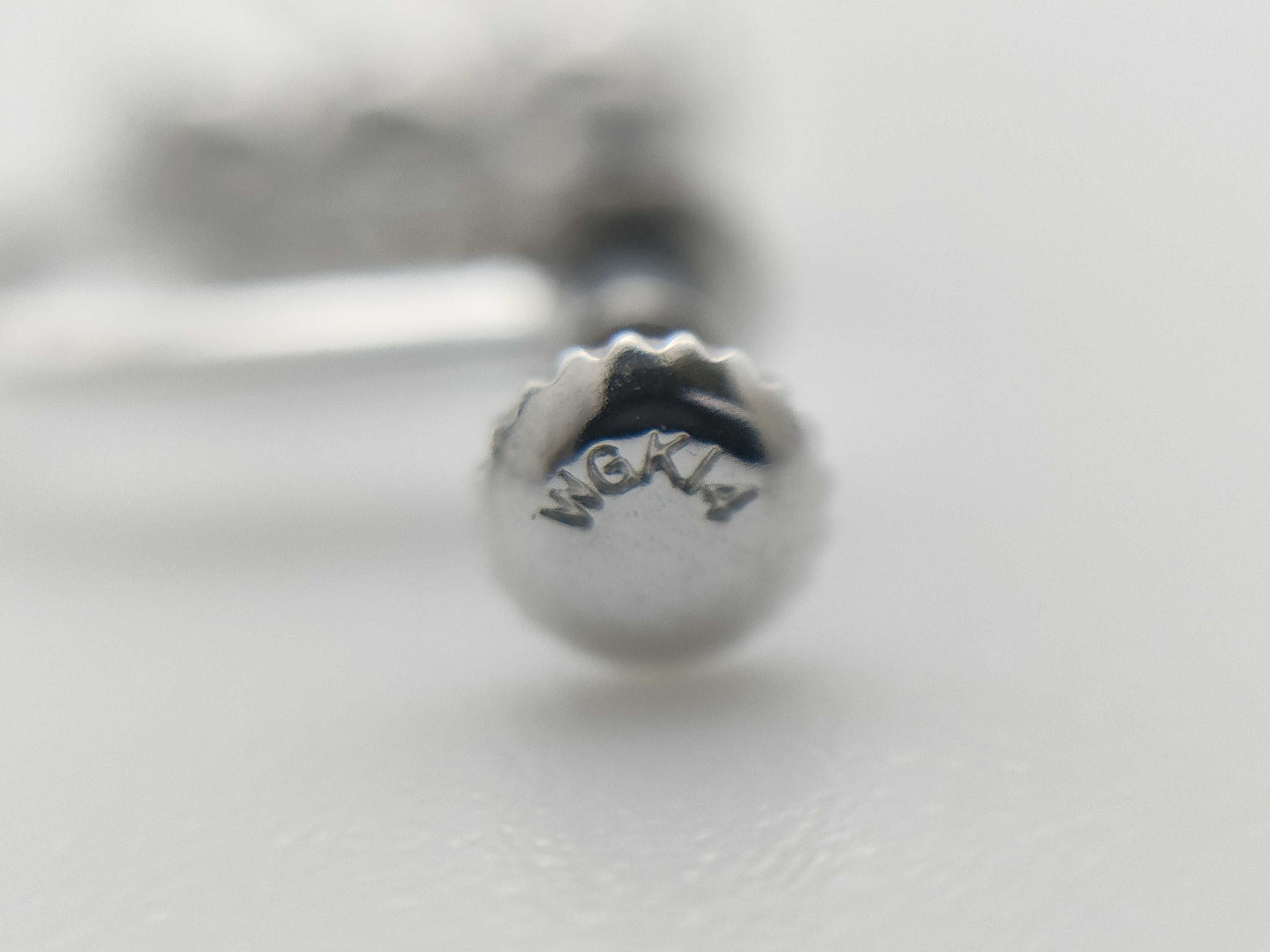 Diamond PT900/K14WG 2.3g Earrings 