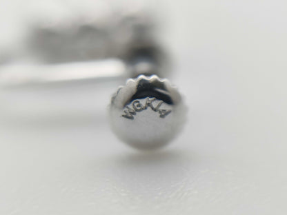 Diamond PT900/K14WG 2.3g Earrings 
