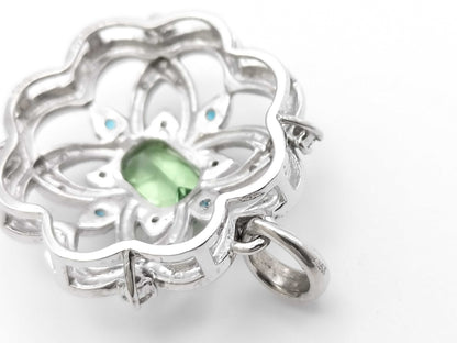 Colored Stone 1.61/0.15ct D0.20ct 6.6g Pendant Top 