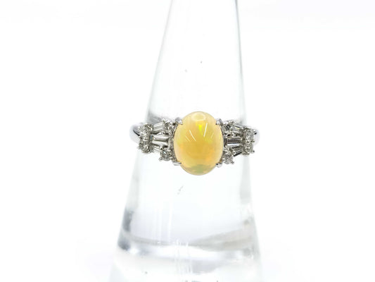 OP0.97ct D0.31ct PT900 5.4g Ring 