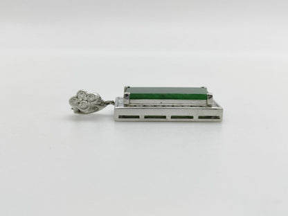 Jade D2.02ct PT900 11.6g Pendant Top 