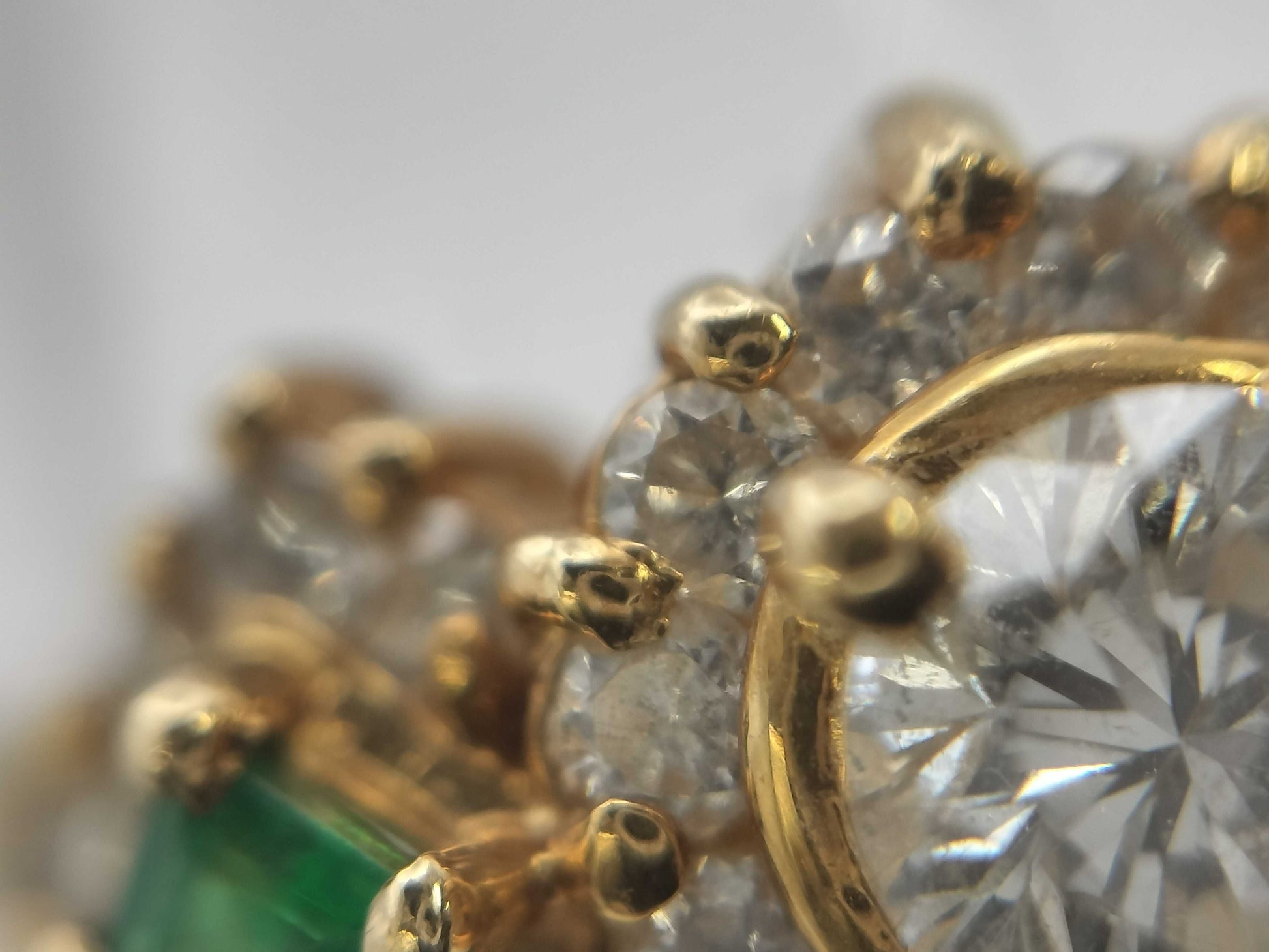 E0.14ct D0.32ct FD0.41ct K18 4.9g Ring 