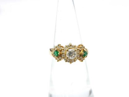 E0.14ct D0.32ct FD0.41ct K18 4.9g Ring 