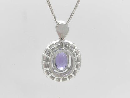 AM1.39ct D0.64ct K18WG 5.9g Necklace 