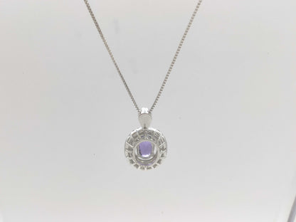 AM1.39ct D0.64ct K18WG 5.9g Necklace 