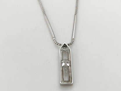 Diamond K18WG 6.8g Necklace 