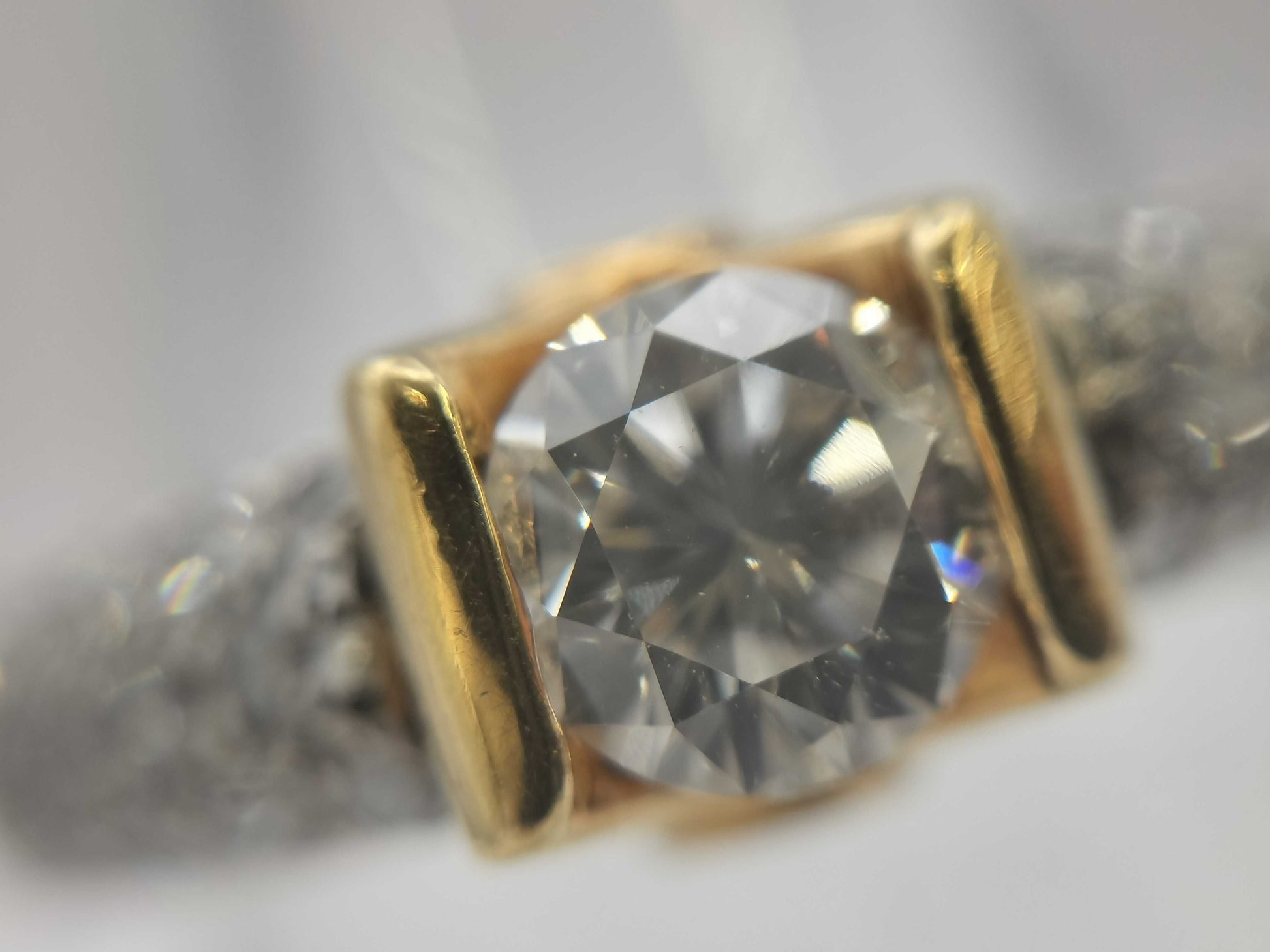 D0.43ct/0.42ct PT900/K18 7.4g Ring 