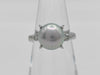 Pearl diameter approx. 9.3mm D0.14ct PT900 7.1g ring 