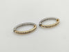 D0.50/0.50ct K18/PT950 5.4g Earrings 