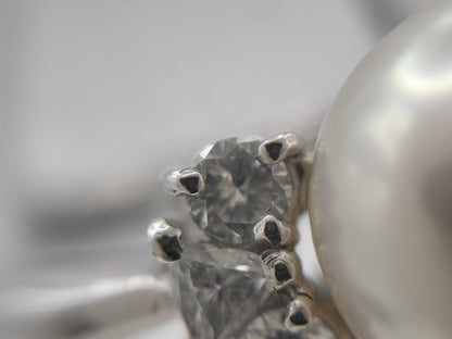 Pearl diameter approx. 9.6mm D0.32ct PT900 8.3g ring 