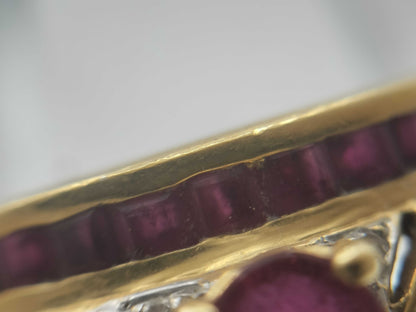 Ruby Diamond 750 6.7g Ring 