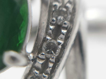 Colored Stone 0.97ct D0.10ct PT900 7.8g Ring 