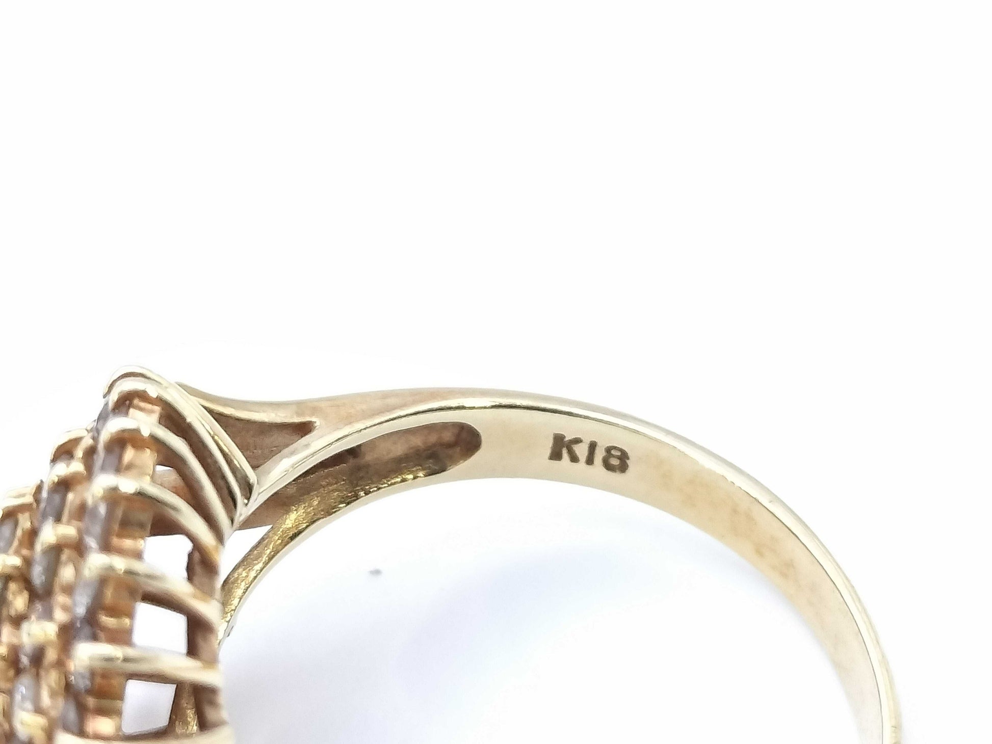 D1.00ct K18 3.9g Ring 