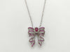 R0.18ct S0.30ct D0.08ct K18WG 4.6g Necklace 