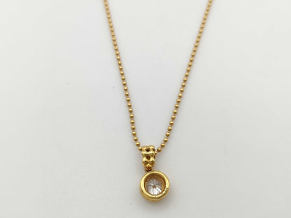 D0.415ct K18 3.9g Necklace 