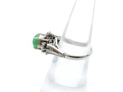 Jade 1.91ct Diamond PM900 5.8g Ring 