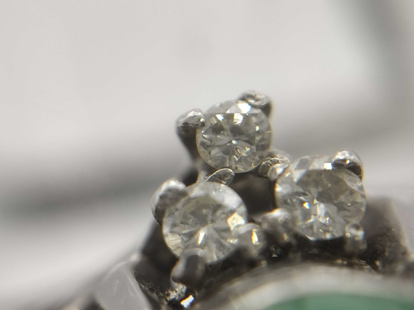 Jade 1.91ct Diamond PM900 5.8g Ring 