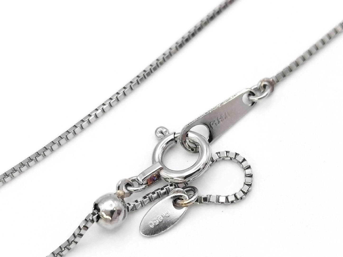 TL0.470ct D0.55ct PT900/850 4.2g Necklace 