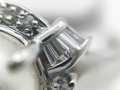 Pearl diameter approx. 8.7mm D0.27ct PT900 8.1g ring 