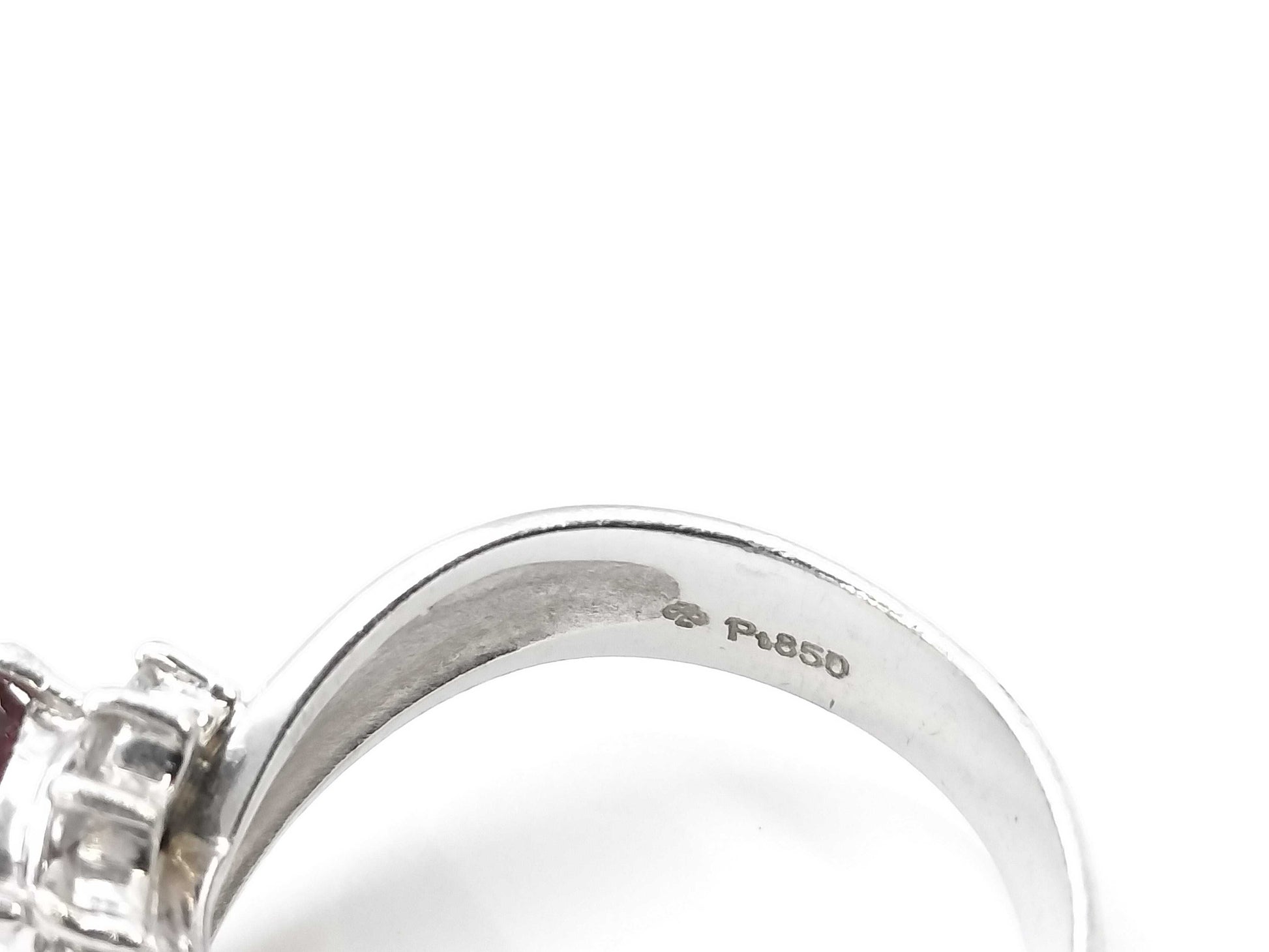 R0.59ct D0.21ct PT850 6.2g Ring 