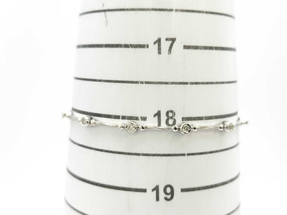 D0.20ct K18WG 5.6g Bracelet Bangle 