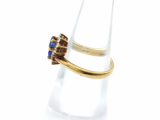 S0.58ct D0.40ct K18 3.9g Ring 
