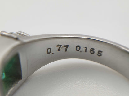 E0.77ct D0.165ct PT900 8.2g Ring 