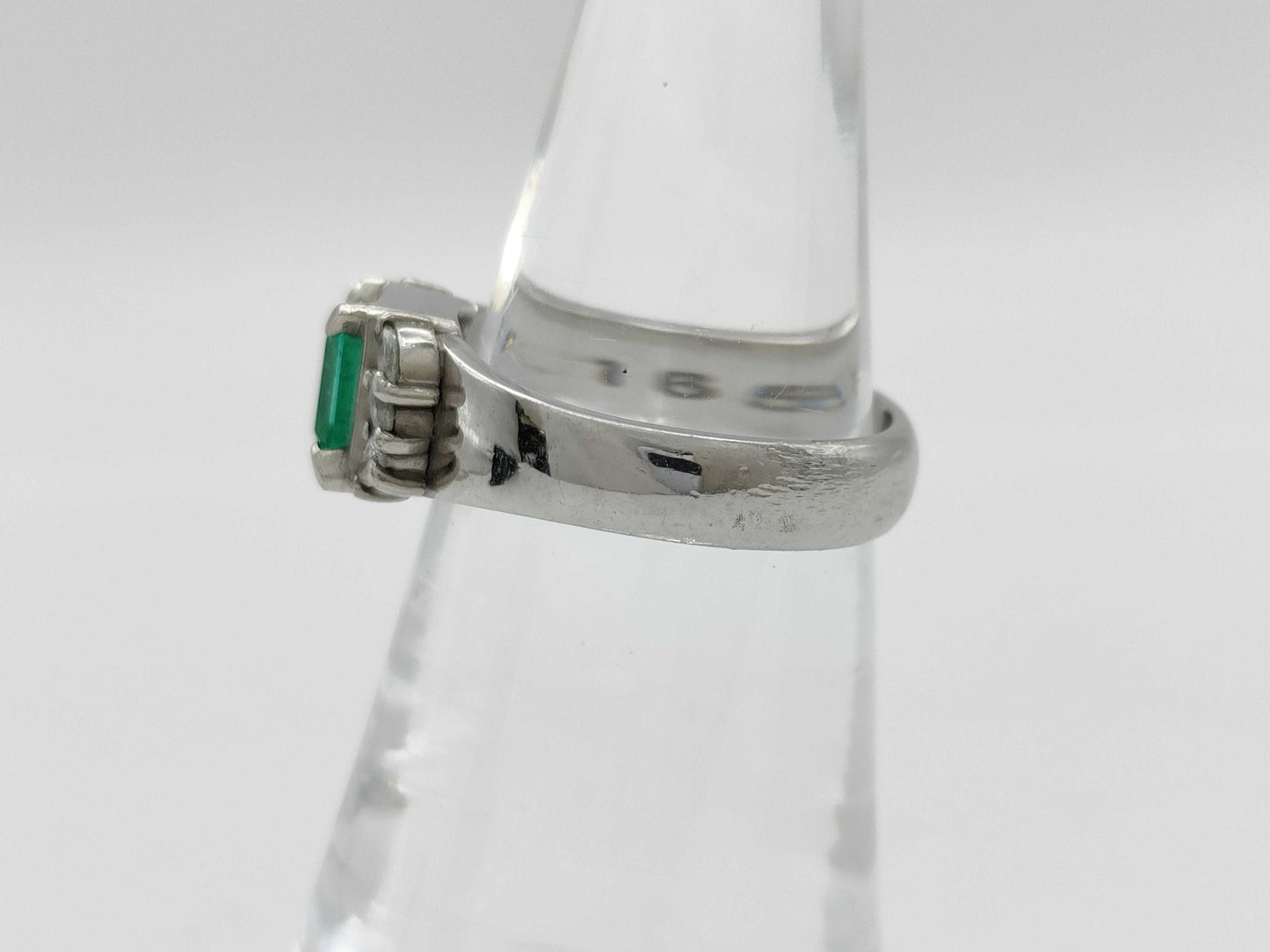 E0.77ct D0.165ct PT900 8.2g Ring 