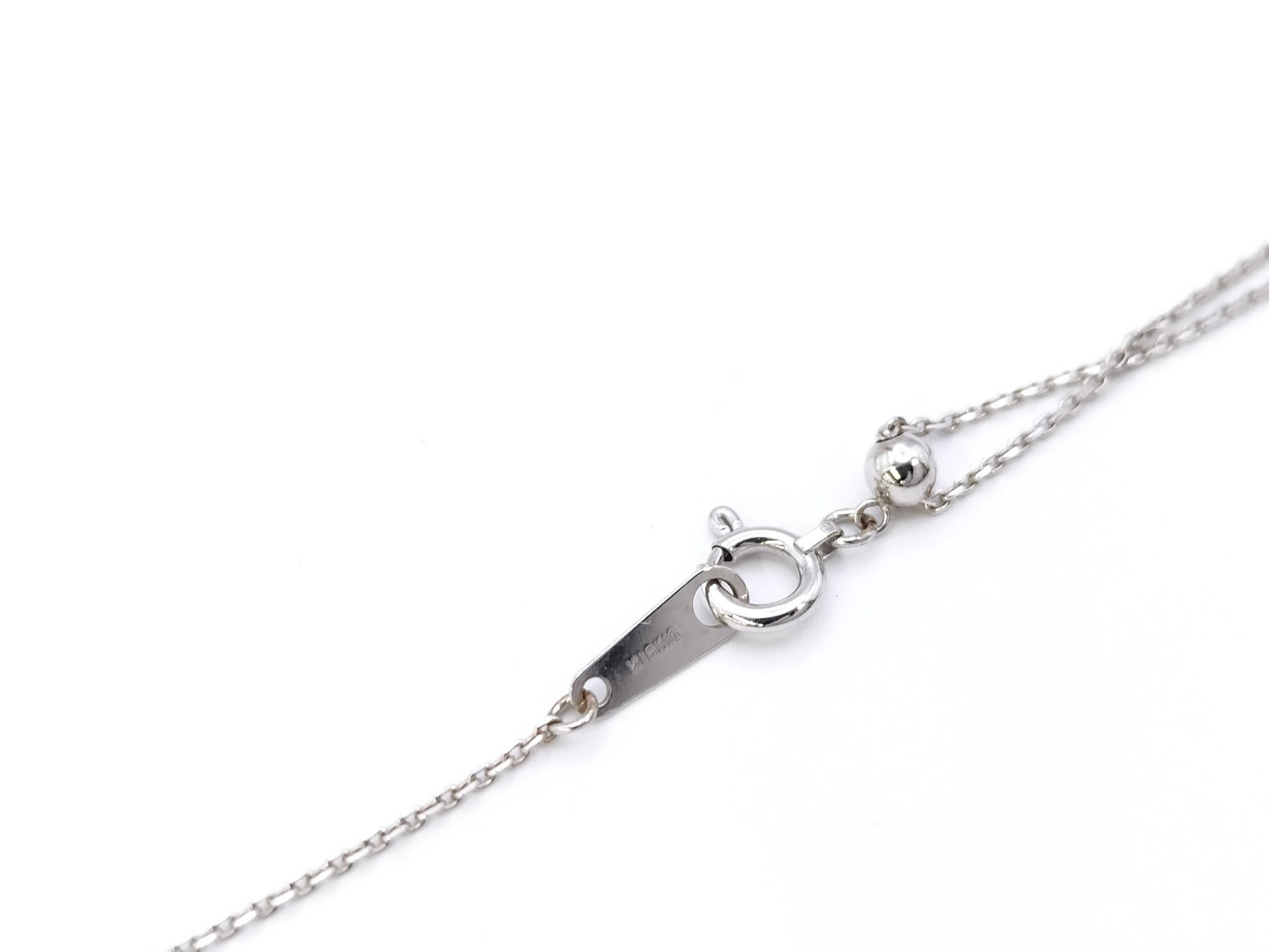 PD0.08ct D0.10ct K18/K18WG 2.8g Necklace 