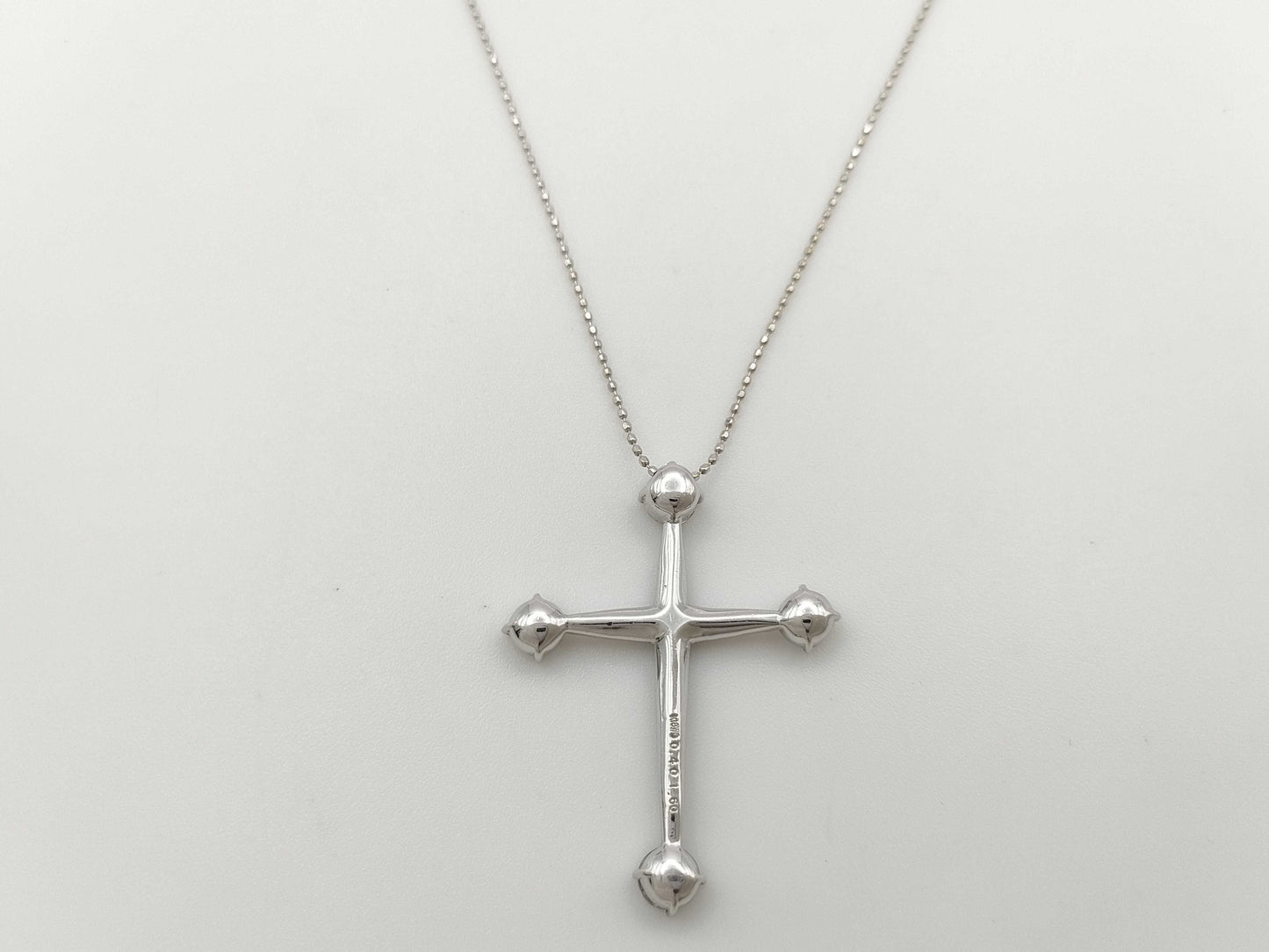 D0.40ct/1.61ct K18WG 5.6g Necklace 