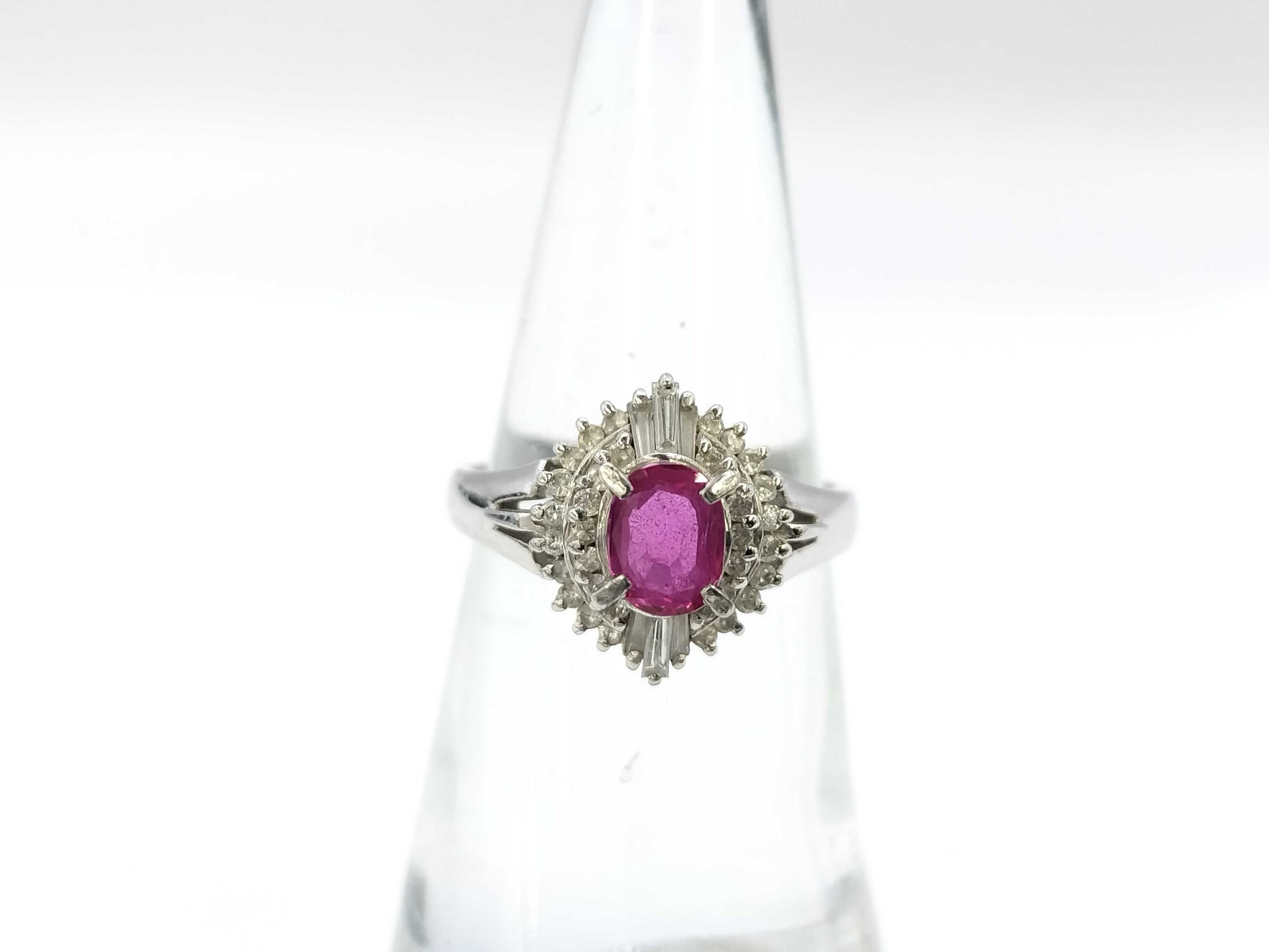 R0.71ct D0.35ct PT900 5.9g Ring 