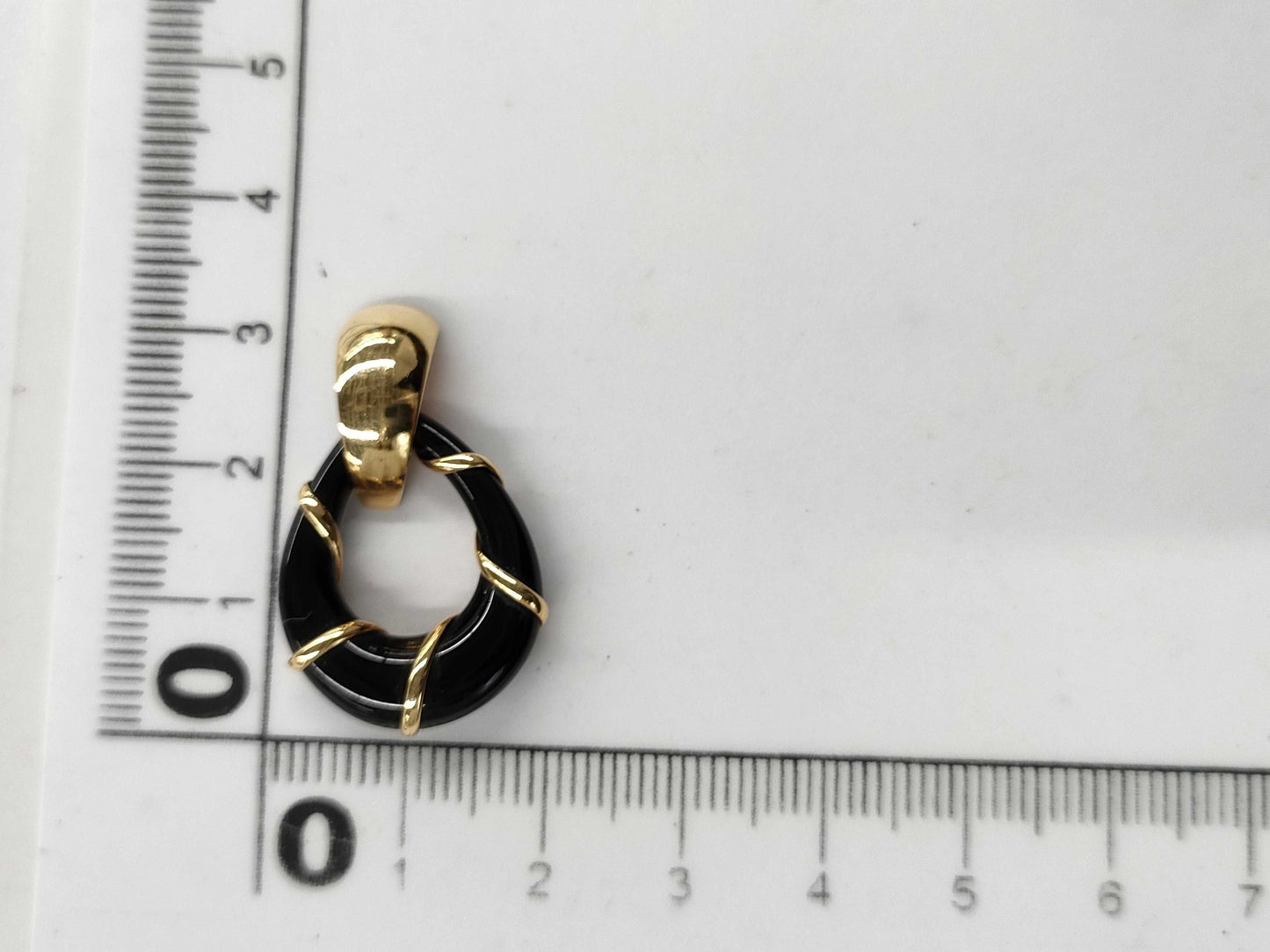 Colored Stone K18 2.6g Pendant Top 
