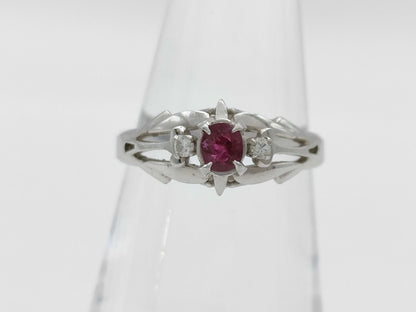 R0.25ct Diamond PT850 3.6g Ring 