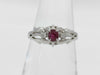 R0.25ct Diamond PT850 3.6g Ring 