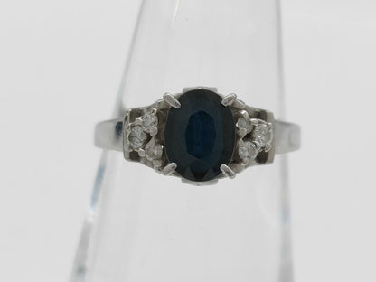 S0.97ct Diamond PT900 4.5g Ring 