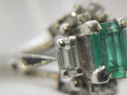 E0.27ct D0.13ct PT900 5.4g Ring 