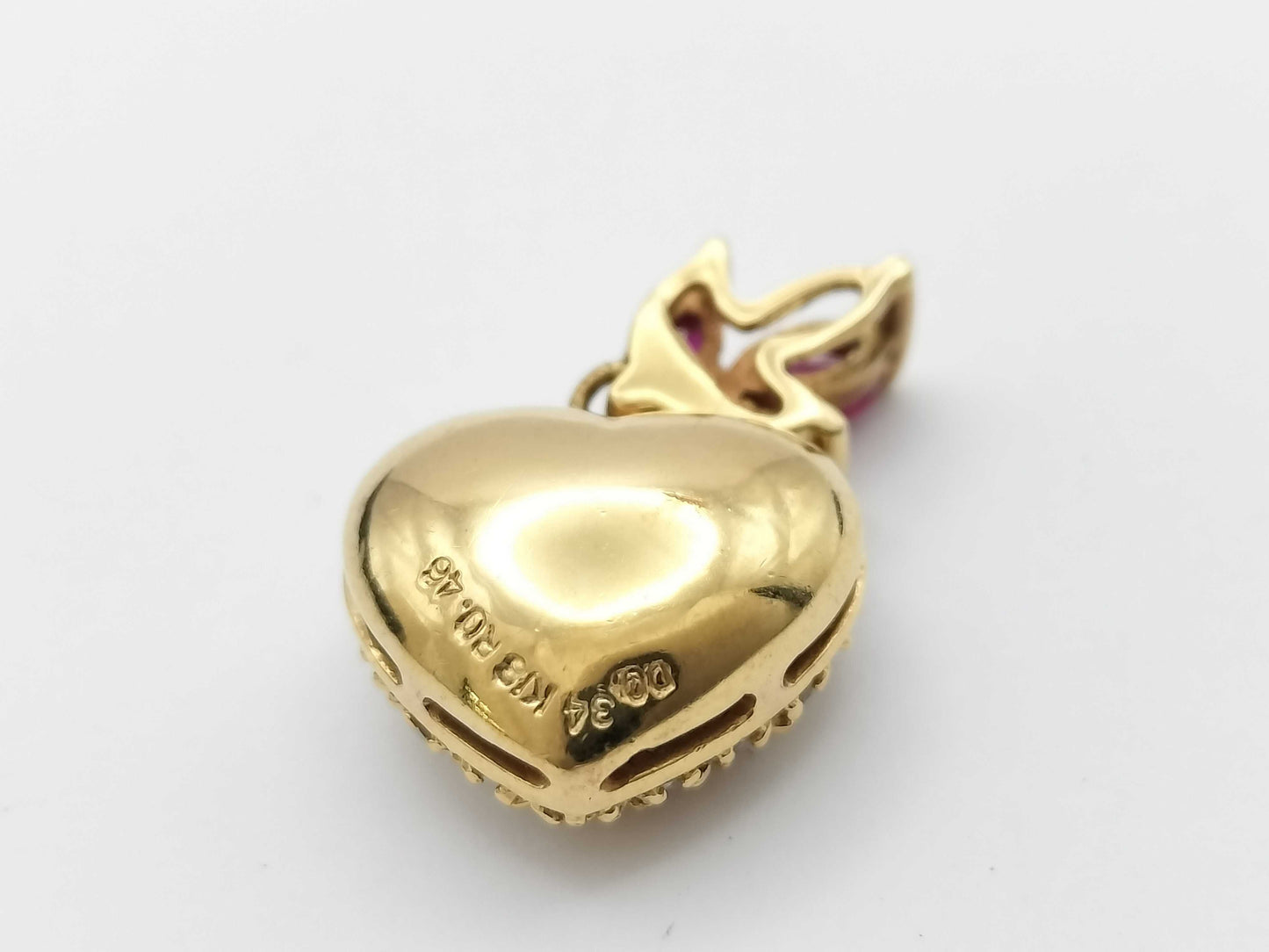 R0.46ct D0.34ct K18 3.8g Pendant Top 