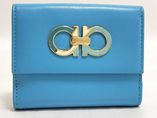 Salvatore Ferragamo Gancini Ferragamo Gancini folding wallet with box