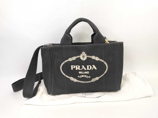 PRADA Canapa Tote with Strap