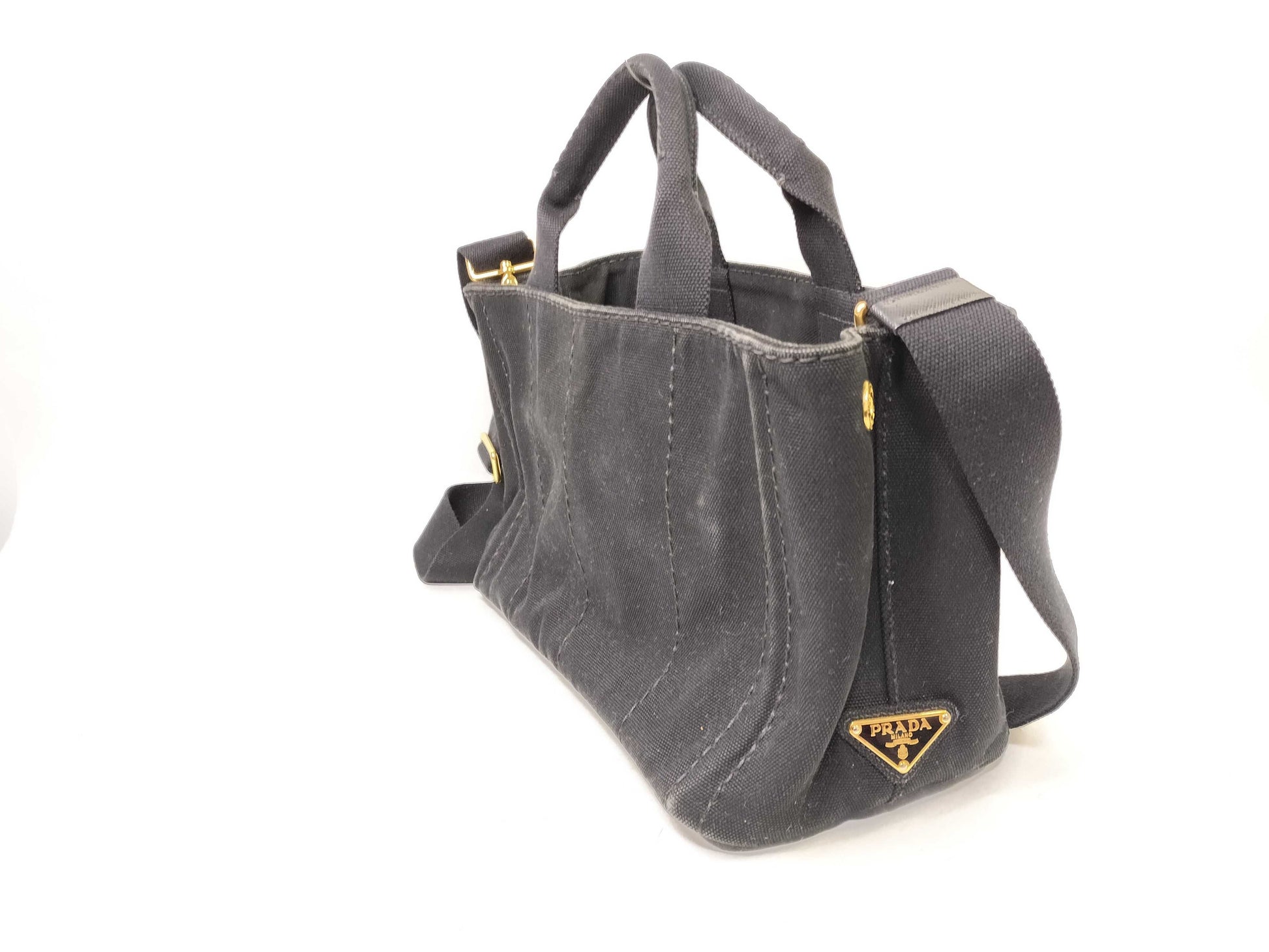 PRADA Canapa Tote with Strap