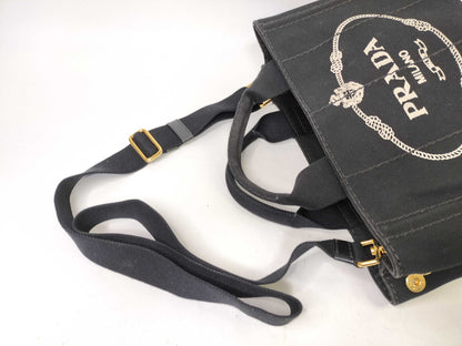 PRADA Canapa Tote with Strap