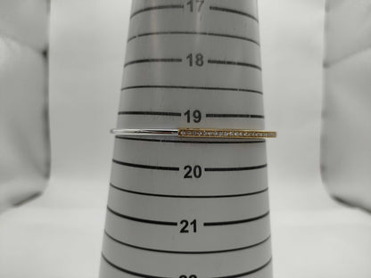 Tiffany & Co. Lock d1.28ct YG/WG Au750 18.9g Bracelet Bangle 