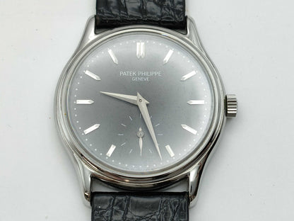 PATEK PHILIPPE Calatrava Manual Winding Gray Dial Men's Watch