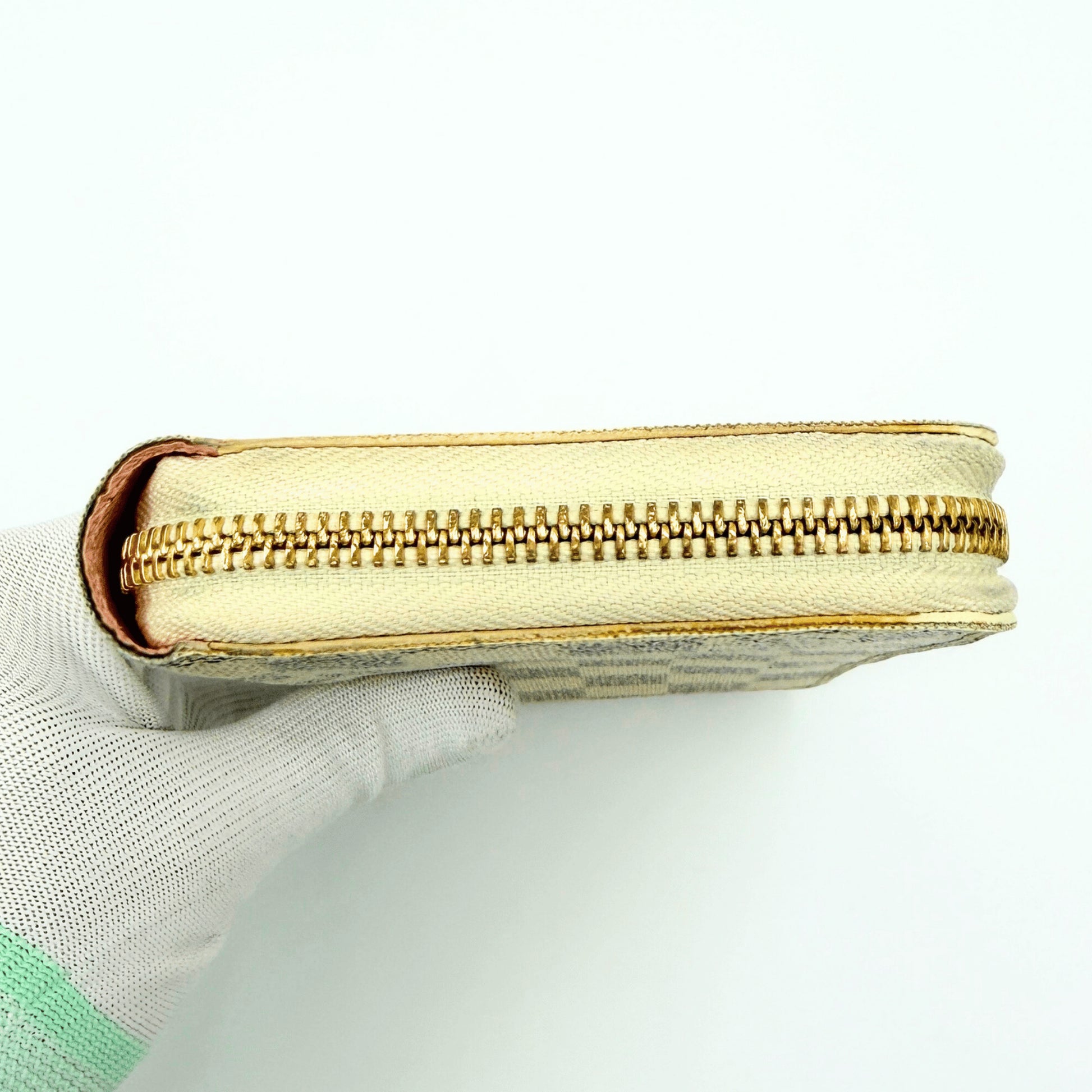 LOUIS VUITTON LOUIS VUITTON Zippy Wallet Damier Azure Rose Balerine N60139 Wallet Wallet