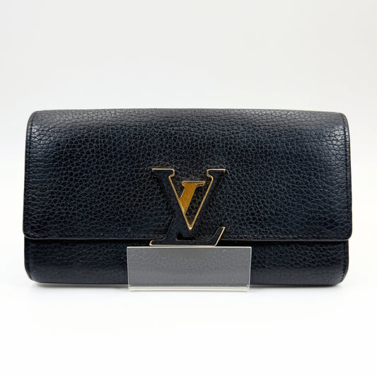 LOUIS VUITTON LOUIS VUITTON Porte-Feuille Capucine Triallon M61248 Wallet Box Storage Bag Included Wallet