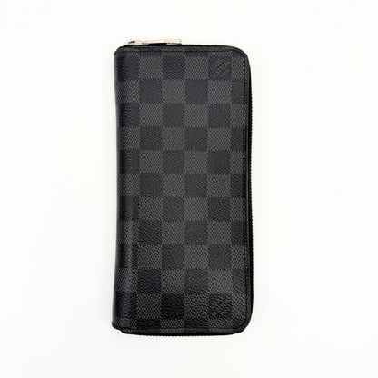 LOUIS VUITTON LOUIS VUITTON Louis Vuitton Damier Graffit Zippy Vertical N63095 Wallet Wallet