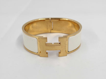 HERMES Click Crack Gold Bracelet Bracelet Bangle