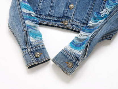 CHANEL 2019 Cruise Runway Denim Size 34 Jacket