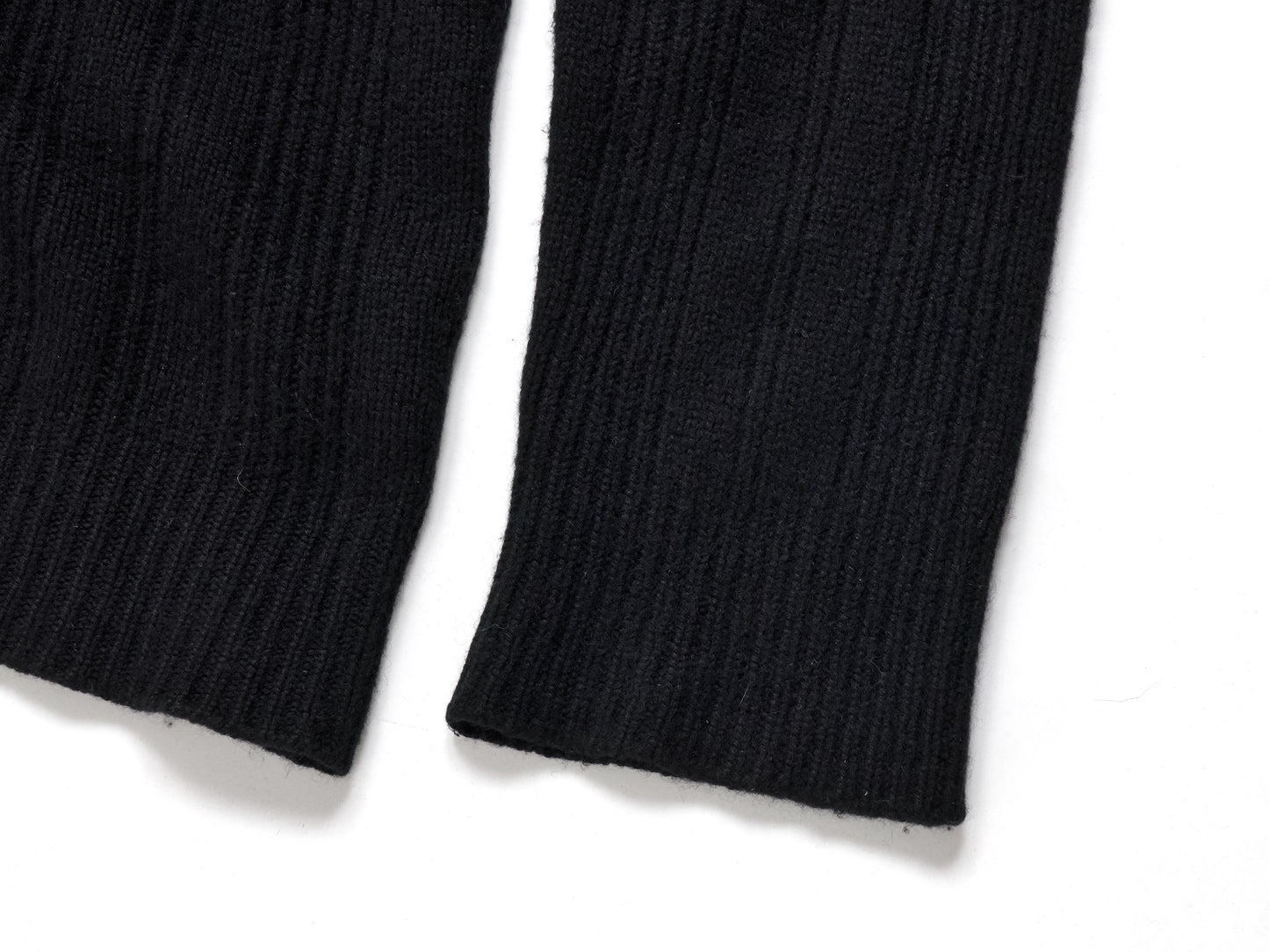 HERMES Men's Cashmere Driver's Knit Top, Black, Size L