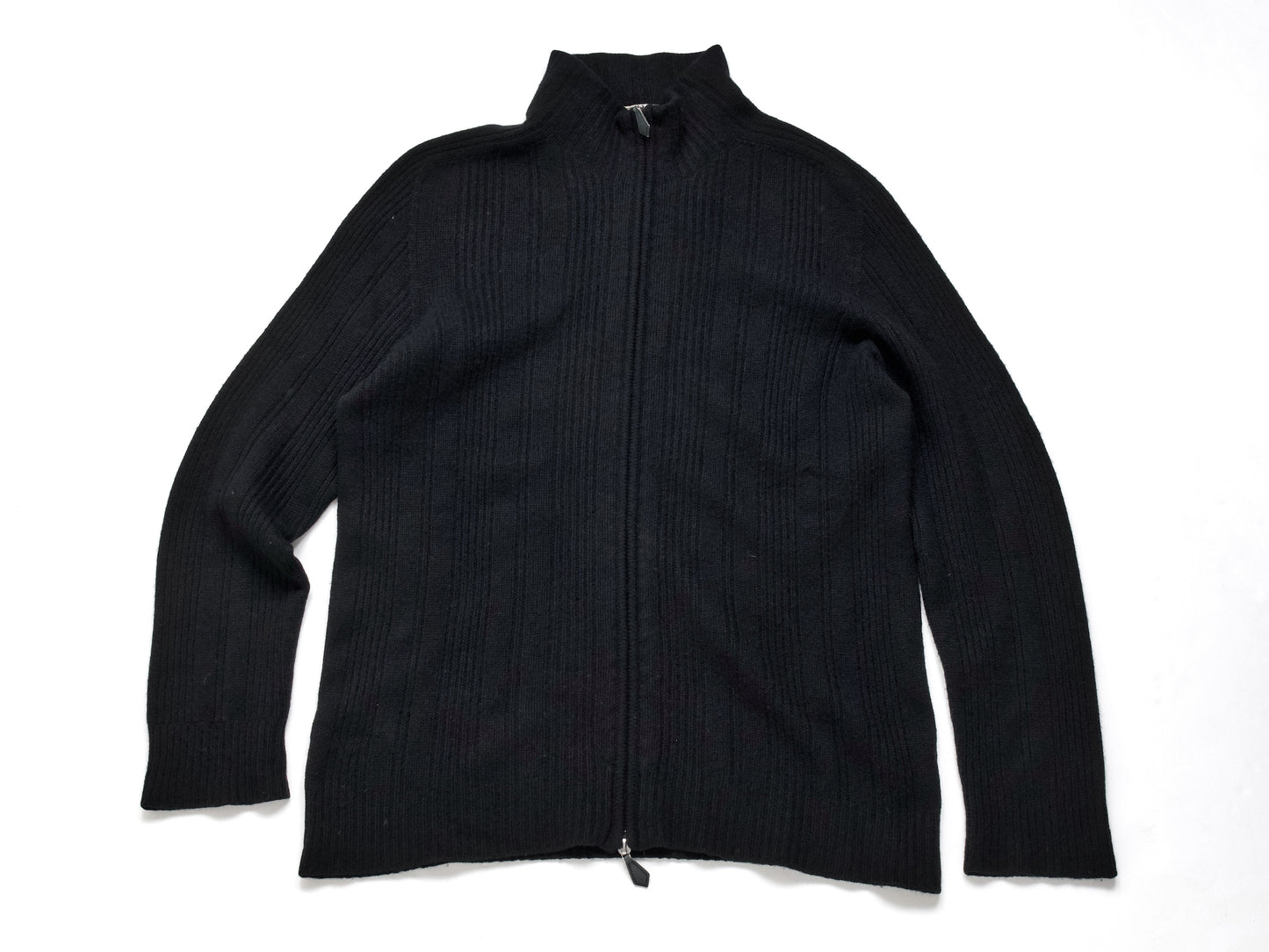HERMES Men's Cashmere Driver's Knit Top, Black, Size L